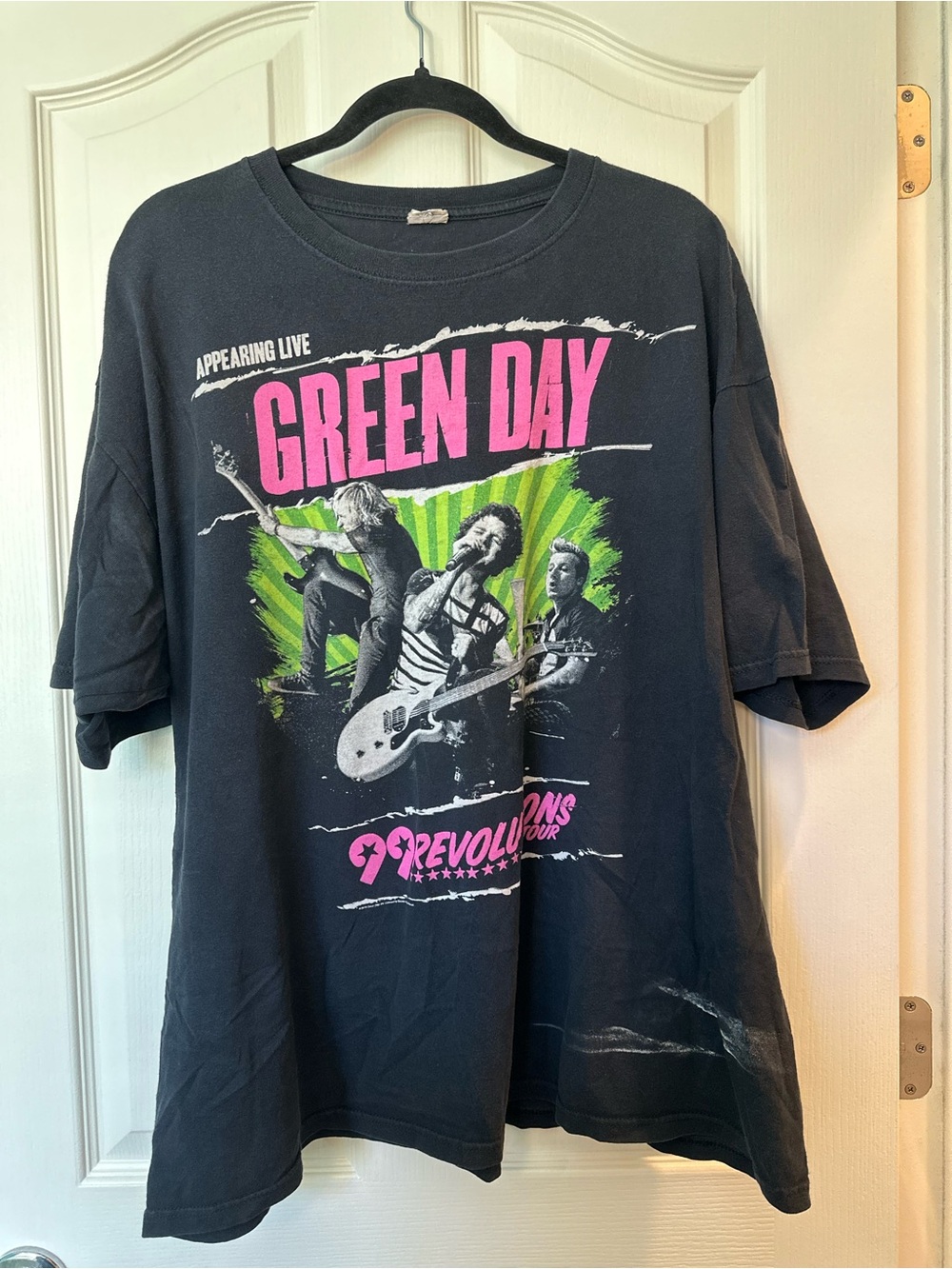 Green Day 99 Revolutions Tour T-Shirt Black Punk Band Tee XXL